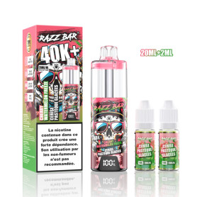 Vape, E-cigarette - RAZZBAR 40K+ Puffs - Cerise Pastèque Glacées, prix de gros.