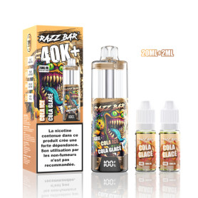 Vape, E-cigarette - RAZZBAR 40K+ Puffs - Cola Glacée, prix de gros.