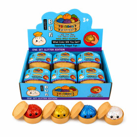 Jouets, Gadgets - Squishy Bun Glitter Multicolore Boîte Mystère GJ85 - Lot de 12 Pièces Assortis, prix de gros.