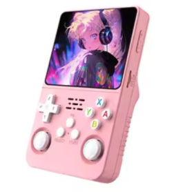Console de jeu, Appareil de jeu - Mini Console de Jeu Vidéo Portable R36s Écran IPS 3,5" 64 Go - Rosé, prix de gros.