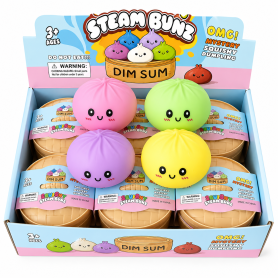 Jouets, Gadgets - Squishy Bun Pastel Boîte Mystère Colorée - Lot de 12 Pièces Assorties, prix de gros.