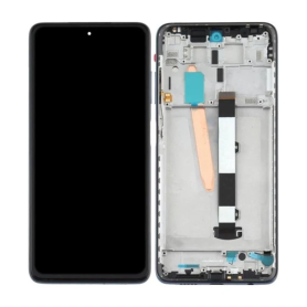 Écran, Display - Ecran Xiaomi Poco X3 / X3 Pro / X3 NFC Noir + Châssis (Service pack) - 560002J20S00, prix de gros.