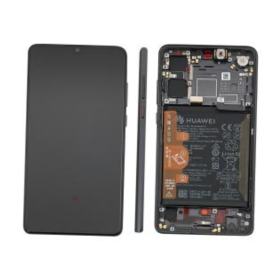 Screen, Display - Huawei P30 Black Screen + Chassis (Service Pack) - 02354HMG, wholesale price