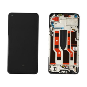 Écran, Display - Ecran OPPO Reno 8 Lite / 7 Lite / 7Z 5G Noir + Châssis (Service Pack) - 4130035, prix de gros.