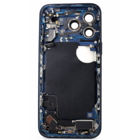 Mobile Frame - iPhone 17 Pro Max chassis - Charging Connector without rear glass without battery Blue E-SIM (Original Disassembl