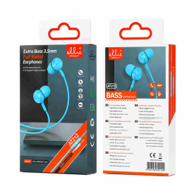 Casque, Oreillettes - Écouteurs Stéréo Jack 3.5mm Ellietech AT212 – Bleu, prix de gros.