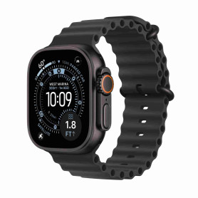 Smartwatch, Wearable - Montre Connectée Apple Watch Ultra 3 GPS + Cellular 49mm Titane Noir avec Bracelet Océan Noir - Neuf, pri