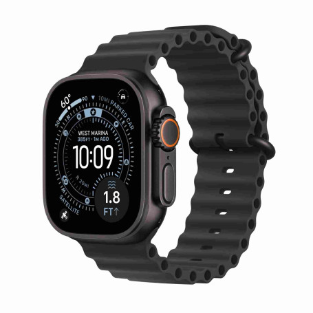 Smartwatch, Wearable - Apple Watch Ultra 3 GPS + Cellular 49mm Black Titanium Case with Black Ocean Band - New, wholesale price