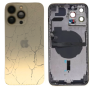 Back Glass, Rear Cover - Back Cover Housing iPhone 13 Pro Gold - Without Charging Connector without Battery (Original Disassembl