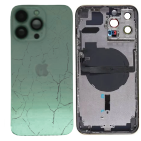 Back Glass, Rear Cover - Back Cover Housing iPhone 13 Pro Green - Without Charging Connector without Battery (Original Disassemb