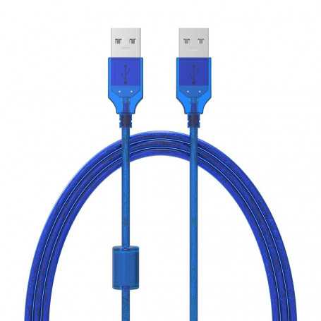 Rallonge USB 2.0 Type A mâle / mâle - 1,5m Bleu