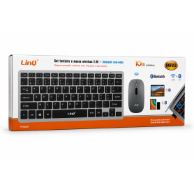 Clavier, Souris - Set Clavier et Souris sans Fil LinQ BK8652 - AZERTY - Noir, prix de gros.