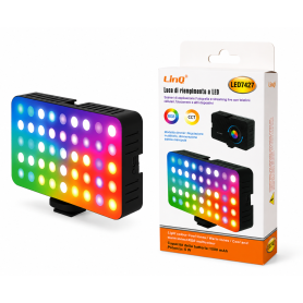 Lampe, Éclairage, Projecteur - Lumière de Remplissage LED RGB Rechargeable LinQ LED7427 - 5W 1500mAh, prix de gros.