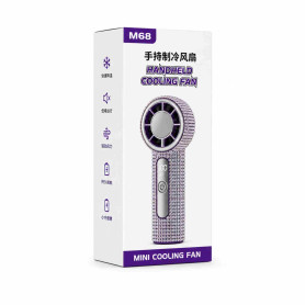 Ventilateur, Refroidisseur - Mini Ventilateur Portable de Refroidissement Édition Strass USB-C M68 - Violet, prix de gros.