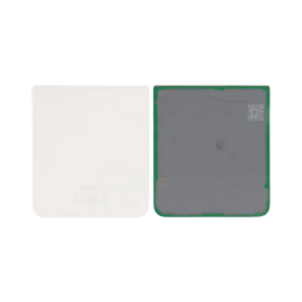 Back Glass, Rear Cover - Samsung Galaxy Z Flip 3 5G (F711) Lower Rear Glass - White, wholesale price