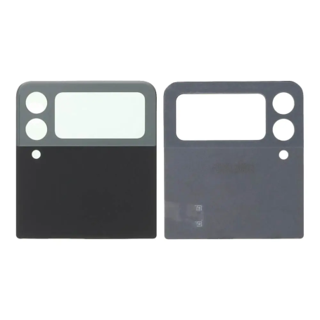 Back Glass - Samsung Galaxy Z Flip 3 5G (F711) Upper Rear Glass - Black, wholesale price