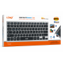 Clavier, Périphérique - Clavier Sans Fil Bluetooth / 2.4G LinQ BK8651 - AZERTY Français - Gris, prix de gros.