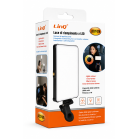 Lighting, Illumination - Magnetic LED Fill Light LinQ LED7426 - 5W - 2000mAh - 3 Color Temperatures - Black, wholesale price