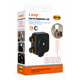 Lighting Equipment, Illumination Device - LED Fill Light LinQ LED7429 - 5W - 1500mAh - 3 Color Temperatures - Black, wholesale p