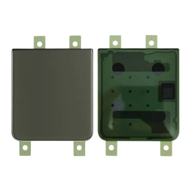 Back Glass, Rear Cover - Samsung Galaxy Z Flip 4 5G (F721) Lower Rear Glass Khaki (Service Pack) - GH82-29654J, wholesale price