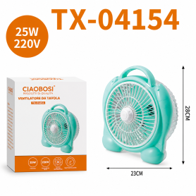 Cooling Appliance, Desk Fan - CIAOBOSI TX-04154 Table Fan - Blue, wholesale price