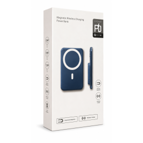 Chargeur, Power Bank - Batterie Externe Magnétique Sans Fil 15W – Bleu, prix de gros.