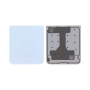 Back Glass - Samsung Galaxy Z Flip 6 (F741) Lower Rear Glass Blue (Service Pack) - GH82-35182C, wholesale price