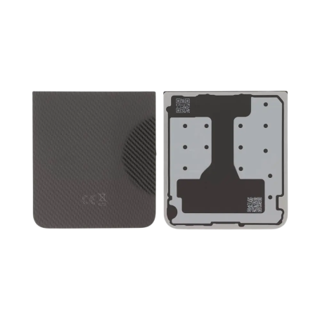 Back Glass, Rear Cover - Samsung Galaxy Z Flip 6 (F741) Lower Rear Glass Carbon Black (Service Pack) - GH82-35182E, wholesale pr
