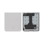 Back Glass - Samsung Galaxy Z Flip 6 (F741) Lower Rear Glass Silver (Service Pack) - GH82-35182A, wholesale price