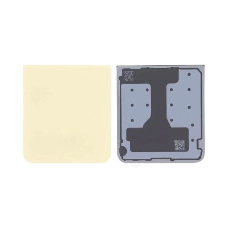 Back Glass - Samsung Galaxy Z Flip 6 (F741) Lower Rear Glass Yellow (Service Pack) - GH82-35182B, wholesale price