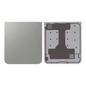 Back Glass, Rear Cover - Galaxy Z Flip 6 (F741B) Rear Glass - Silver, wholesale price