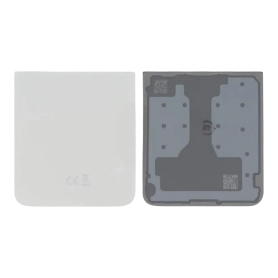 Back Glass - Samsung Galaxy Z Flip7 FE (F761B) Lower Rear Glass White (Service Pack) - GH82-37608B, wholesale price