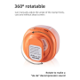 Ventilateur, Refroidisseur - Mini Ventilateur Portable avec Clip Rotatif à 360° 1000mAh FC12 – Blanc, prix de gros.