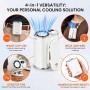 Mini Cooler, Desk Fan - Compact Fan with Clip, 3 Speeds, Model G6 – White, wholesale price