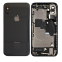 Châssis, Cadre - Châssis Complet iPhone X Noir - Connecteur de Charge + Sans Batterie (Original Demonté) Grade AB, prix de gros.