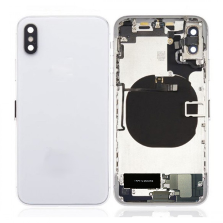 Châssis, Cadre - Châssis Complet iPhone X Blanc - Connecteur de Charge + Sans Batterie (Original Demonté) Grade B, prix de gros.