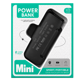 Chargeur Portable, Batterie Externe - Power Bank Mini 5000mAh Compacte - K13 - USB-C et Lightning intégrés- Noir, prix de gros.