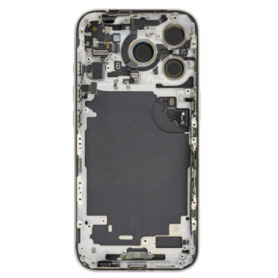 Châssis, Cadre, Structure - Châssis iphone 17 Pro - Connecteur de Charge sans Vitre Arrière sans Batterie Blanc (Original Demont