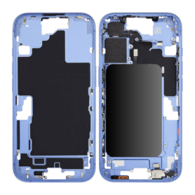 Châssis, Cadre - Chassis iPhone 16 Plus Connecteur de charge sans Vitre Arrière sans Batterie Outremer eSIM (Origine Demonté) Gr