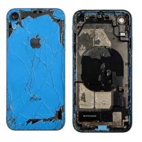 Châssis, Cadre - Châssis Complet iPhone XR Bleu - Connecteur de Charge sans Batterie (Origine Demonté) - Cassé, prix de gros.