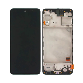 Écran, Display - Ecran Samsung Galaxy M31S (M317) Noir + Châssis, prix de gros.