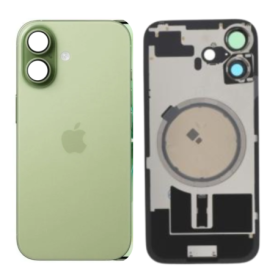 Dos, Vitre arrière - Vitre Arrière iPhone 17 Sauge Avec MagSafe (Original Demonté) - Grade B, prix de gros.