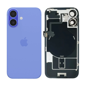 Dos, Vitre arrière - Vitre Arrière iPhone 16 Outremer Avec MagSafe (Original Demonté) - Grade AB, prix de gros.