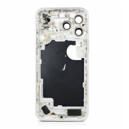 Replacement Parts - iPhone 17 Pro Max Chassis - Charging Connector without Back Glass without Battery White (Original Disassembl
