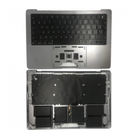 Laptop Chassis - Apple MacBook Pro 14″ Space Gray A3112 Complete Chassis - Chassis + Battery + AZERTY Keyboard - Grade A, wholes