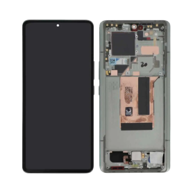 Écran, Display - Ecran Xiaomi 13 Ultra Vert + Châssis (Service Pack) - 56000500M100, prix de gros.