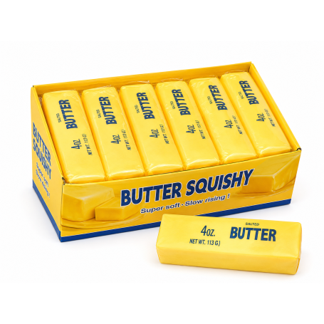 Jouets, Gadgets - Squishy au Parfum de Beurre 14CMMFHYB - Lot de 12 Pièces Assortis, prix de gros.