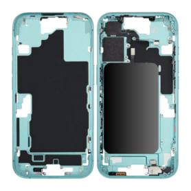 Châssis, Cadre - Chassis iPhone 16 Plus sans Vitre Arrière sans Batterie Titane Sarcelle eSIM (Origine Demonté) Grade AB, prix d