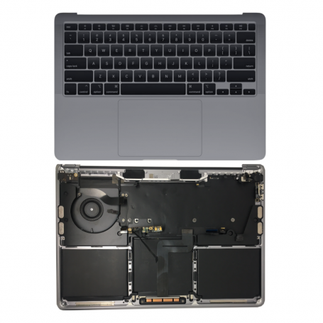 Laptop Chassis - Complete Apple MacBook Pro 13" Space Gray A2338 Chassis - Battery + QWERTY Keyboard (Original/Pulled) - Grade A