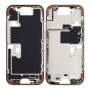 Châssis, Cadre - Châssis iPhone 16 Pro sans Vitre Arrière Sans Connecteur de charge sans Batterie Titane Sable (Original Demonté